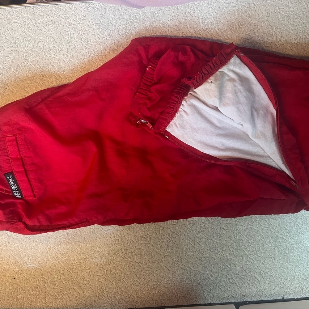 Vintage Rennoc red athletic pants size medium SANTA PANTS !